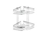 Wenko Scaffale D'angolo Bagno Appeso Doccia Scaffali Premium In Acciaio Inox Ospite Wc Storage