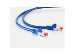 Cavo Patch Cat6A S/Ftp Pimf Blu Senza Alogeni 0,25 M