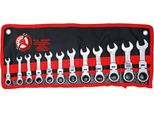 Set Di Chiavi Ad Anello A Cricchetto | Extra Corte | Sw 8 - 19 Mm | 12 Pz.