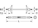 Ks Tools Chiave Torx A Doppio Snodo T55Xt60 - 517.0319