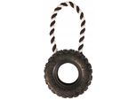 Jouet Pour Chien En Forme De Roue Sur Corde ø 15/31 Cm Vert Lime