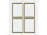 Noris Spiele Painting By Numbers - Cornice In Alluminio Quattro Gold 18 X 24 Cm; 605170704