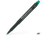 FABER-CASTELL 151363 10X Multimark 1513 Folienstifte GrüN 0,6 Mm Permanent