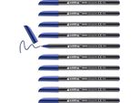 10 Edding 1200 Filzstifte Blau