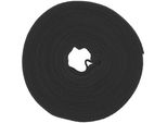 Inline® 59934S Fascetta, Nastro In Velcro 16 Mm, Nero, 10 M