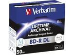 1X5 Verbatim M-Disc BD-R Blu-Ray 50GB 6X Speed, Jewel Case