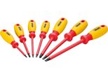 Set Di Cacciaviti Vde ∙ V2027 ∙ Profilo Phillips Ph, Profilo A Taglio ∙ 7 Pezzi ∙ 0,5 X 3 - 1,2 X 6,5 - PH0 - PH2 ∙ Numero Di Utensili: 7