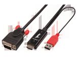 Lindy 41455 Cavo Da Hdmi A Vga Attivo, 1 M Maschio/Maschio