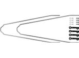 Sks 10987 Set Di Puntoni Di Ricambio Standard Per Parafango Velo 42 Urban + Velo 47 Trekking 28', Argento/Nero (1 Paio)