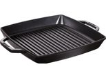 Staub Grillpfanne Mit 2 Griffen Gusseisen 33X33Cm Schwarz