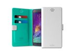 Portafoglio Universal Slim 360°Cases Bianco-Turchese Xxl