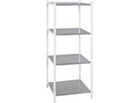 Haku MöBel Scaffale Scaffale Da Bagno Cromato, Bianco - Metallo, L/H/D: 40X103X35 Cm
