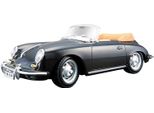 Bburago 18-22078 - Modellino Auto - Porsche 356B Cabrio 1961 (Nero, Scala 1:24) Modellino Auto