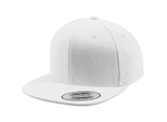 Flexfit 6689M | Cappello Snapback In Lana Melton, Visiera Verde - Colore: Bianco - Taglia: Unica