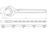 Bgs 34234 | Chiave Combinata | Din 894 | Sw 34 Mm