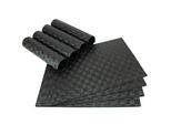 Tovaglietta Moderna Set Di 8 Tovagliette In Plastica Nera Intrecciata 45X30 Cm