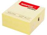 Kores Haftnotizen Wrfel "Notes"", 75 X 75 Mm, Blanko, Gelb"