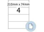 Etichette Universali Herma Dataprint, 210 X 74,25 Mm, Bianco