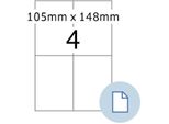 Herma Etichette Universali Dataprint 105 X 148,5 Mm Bianco 2.000 Etichette