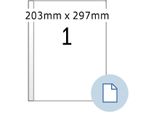 Etichette Universali Herma Dataprint, 203 X 297 Mm, Bianco