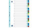 Registri In Plastica Elba, A-Z, Din A4, Colorati, 21 Parti