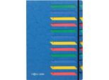 Pagna Ordnungsmappe Deskorganizer 1-12, 12 F„Cher, Blau