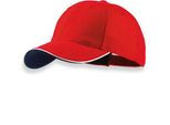 Atlantis | Pilot Piping Sandwich Cap / Berretto / Cappello - Colore: Rosso/Bianco/Navy - Taglia: Unica