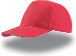 Atlantis | Start Five Sandwich Cap / Berretto / Cappello - Colore: Rosso/Bianco - Taglia: Unica