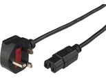 Microconnect - Cavo Di Alimentazione - Bs 1363 (M) A Iec 60320 C15-2 M - Nero - Gran Bretagna E Irlanda Del Nord