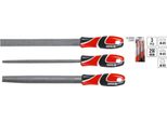 Set Di Lime Per Legno Raspa Tonda Piatta Lima Semitonda 3 Pz. 250 Mm