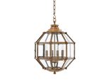 Lanterna Casa Padrino - Lampada A Sospensione In Ottone Diametro 43 X H 63 Cm