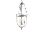 Lanterna Casa Padrino - Lampada A Sospensione In Nichel Diametro 32 X H 70 Cm