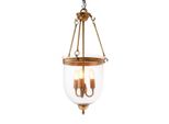Lanterna Casa Padrino - Lampada A Sospensione In Ottone Diametro 32 X H 70 Cm