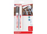 Edding -Punta Di Feltro Edding 750 Colore Rotondo 2-4Mm Bianco E Nero | Soffio 2 Pezzi