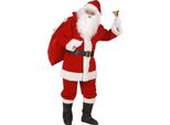 Costume Da Babbo Natale Adulto Rosso E Bianco