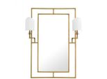Casa Padrino Specchio Da Parete Di Design Ottone 113 X H 140 Cm - Specchio Hotel