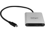 Startech.Com FCREADU3C Lettore Di Schede Usb 3.2 Gen 1 (3.1 Gen 1) Type-C Nero, Argento