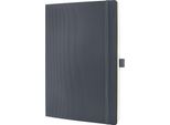Sigel CO319 Quaderno Conceptum - Circa A4, A Righe, 194 Pagine, Grigio Scuro, Copertina Morbida