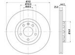 2 Dischi Freno Anteriori Hella Per Audi Seat Skoda Vw A4 B5 Avant