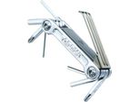 Chiave Multipla Topeak Mini 9 Pro Con Custodia Argento TT2551S