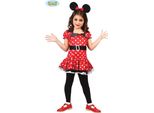 Guirca- Costume 3-4 Anni Mouse Mouse, U (83180.0) Guirca Fascia D'età: +3 Anni
