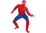 Supereroe Avventura Figura Mascherato Eroe Carnevale Costume Web Design Ragno Avventura Figura Eroe Costume Fumetto Supereroe, Taglia: 52 - 54 (L) Colore: Rosso
