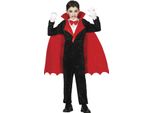 Vampiro Halloween Cappotto Capo Costume Rosso Scuro Nero Bambino, Taglia: 140/146 Colore: Nero