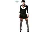 Film Schoolgirl Dress Halloween Costume Nero Bianco Look Gotico A Tema Spaventoso Festività Celebrazione Eleganza Misticismo Magia Ombra Ottica, Taglia: 38 - 40 (M) Colore: Nero