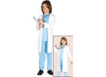 Camice Da Medico Costume Bambini Carnevale Medici Gioco Di Ruolo Fantasia Abbigliamento Ospedale, Taglia: 140/146 Colore: Bianco
