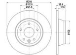 2X Hella 8DD 355 113-841 Disco Freno Asse Posteriore