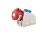 Presa Cee Combinata A Parete 5-P, 16A, 6H, Rosso - Presa Cee Combinata A Parete IP44 D51...