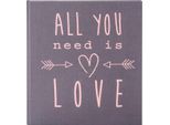 Libro D'oro Diario Di Nozze All You Need Is Love Grigio 23X25 Cm 44 Pagine