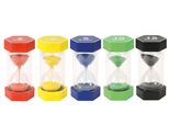 Eduplay 120487 Set Di Clessidre Giganti Da 2, 3, 5, 10 E 15 Minuti, Multicolore (1 Set)