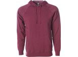 Independent PRM33SBP | Herren Midweight Special Blend Raglan Hooded Pullover - Farbe: Crimson - GrößE: 3XL